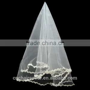 Hot Selling One Layer Lace Bridal Veils thumbnail-6