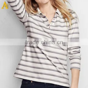 Yarn Dyed Custom Polo Shirt Design for Women thumbnail-1