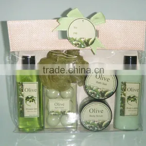 Bath Gift Set(body Lotion,shower Gel, Body Scrub, Bath Salt, Bath Puff) thumbnail-1