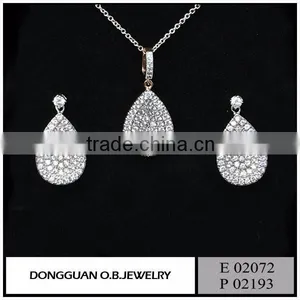 2016 The New Silver Wedding Designs Fashion Imitation Jewelry Set thumbnail-1
