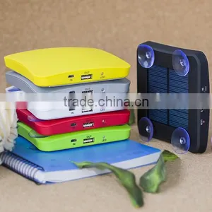 New Arrival 2600mah Solar Power Bank With LED Flashlight,solar Power Bank Charger Innovative Products for Import thumbnail-1