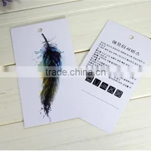 Custom Paper Clothing Tag,Cheap Garment Hang Tag,New Design Printed Paper Hang Tag thumbnail-1