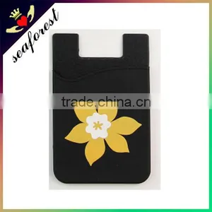 Custom Made Silicone Adhesive Phone Card Smart Wallet thumbnail-2