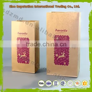 Food Packing Brown Kraft Paper Sandwich Bag/ Paper Bread Bag thumbnail-6