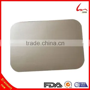 Rectangular Disposable Household Aluminum Foil Container Paper Lid thumbnail-1
