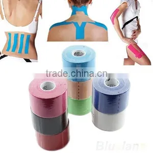 5m x 5cm Kinesiology Sports Muscles Care Elastic Physio Therapeutic Tape 1 Roll thumbnail-1