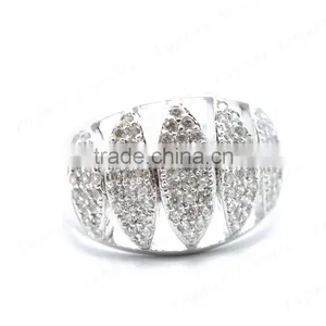 Micro Pave Zircon Stone Ring in 925 Silver New Model Ring thumbnail-2