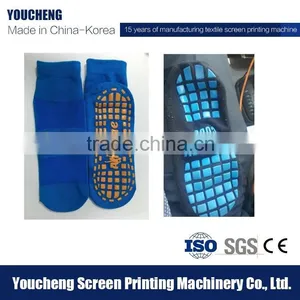 Hot Sale Automatic Single Color Anti Slip Gloves/mitten / Socks Silicone Printing Machine thumbnail-6