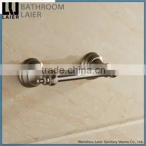 12233c China Goods Wholesale Nickel Brushed Bathroom Fittings Wall Mount Toilet Paper Holder thumbnail-1