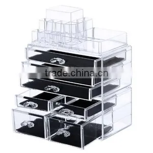 Cosmetic/makeup Organizer Jewelry Chest Bathroom Storage Case 3 Pieces thumbnail-1
