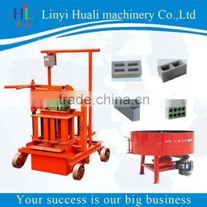 Mini Egg-laying Cement Brick Making Machine QMR2-45 Laying a Concrete Block Used thumbnail-1