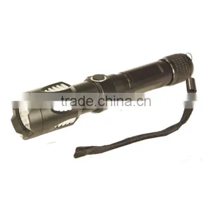 Hot Sales High Power Rechargeable Aluminium Led Flashlight USB INPUT & OUTPUT Power Bank Tactical Flashlight thumbnail-1