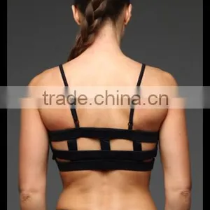 Kiteng High Quality Sports Bra With a Seriously Chic Caged Back Wicking Fabric and Padding Office In United States Small Minimum thumbnail-4