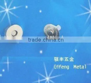 Magnetic Button, Shining Nickel Round Magnetic Button thumbnail-1