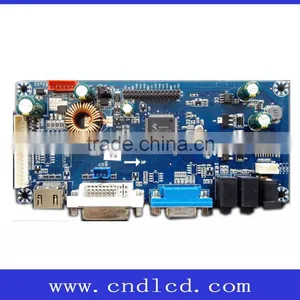 Full HD LCD Monitor Main Mother Driver Controller AD AV Board With HDM I DVI VGA & 4-way Backlight Power Supply thumbnail-1
