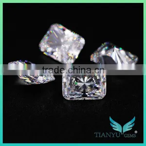 White Moissanite Diamond 8x10mm Radiant Cut Forever One Moissanite Discount thumbnail-6