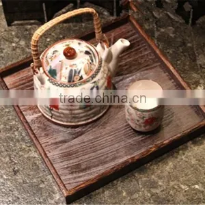 Burn Wooden Tray for Fruit,large Fruits Tray,storage Burn Wooden Tray thumbnail-2
