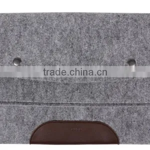 New Arrival Leather Felted Felt Computer Bag for Mac thumbnail-1