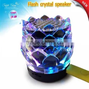 Portable Laptop Usb Mini Speaker With Crystal Flashing Light thumbnail-1