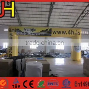 Yellow Inflatable Gate, Inflatable Arch Rental, Cheap Promotion Finish Line thumbnail-1