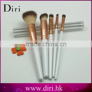 5pcs Makeup Brush Set Rose Gold Handle Small Brush Kit Hot Makeup Brush Travel Kit thumbnail-1