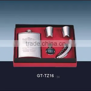 High Quality Stainless Steel Hip Flask Gift Set thumbnail-2