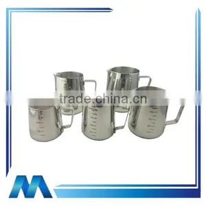 Stainless Steel Measuring Milk Mug, Scale Milk Jug,graduate Metal Milk Cup thumbnail-1