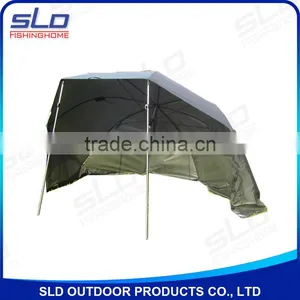 Nylon Waterproof Fabric Fishing Brolly With Aluminum Storm Poles thumbnail-1