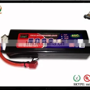 120C 6200mAh 2s rc Speed Car Hardcase Lipos for 1/10, 1/8,1/5 thumbnail-3