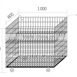 Small Industrial Storage Wire Mesh Cages thumbnail-1