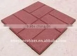 Recycled Safety Children Playground Rubber Paver thumbnail-1