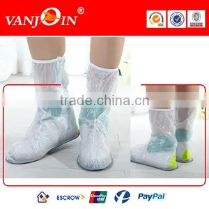 High Heel Flat PVC Rubber Rain Shoe Cover thumbnail-5