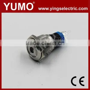 Hot Sale LA16JSF ROHS 16mm Flat Round With Dot LED IP65 Momentary Alternate Pin Terminal 3A/250VAC Metal Push Button Switch thumbnail-2