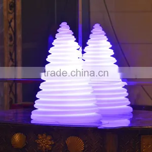 Christmas Ornaments LED Glowing Tower Lamp Led Christmas Tree Decorations USB Rechargeable Used Indoor/outdoor thumbnail-1