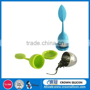 Hot Sale New Design Leaf Shape Silicone Tea Infuser thumbnail-3