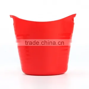 Multifunctional 2 Color Cheap Plastic Double Handle Bucket for Beer or Sundries Storage thumbnail-2