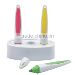 ASSORTED Desk Set With Stand Luminator Highlighter Pens thumbnail-1