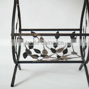 New Metal Leaf Design Magazine Table Tempered Wooden Top Coffee Table thumbnail-4