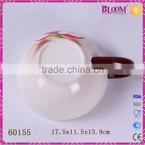 Modern White Ceramic Combination for One Cup Teapot thumbnail-6