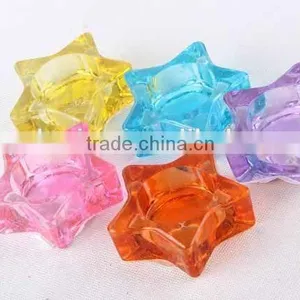 Flower /star Design Glass Candle Holder thumbnail-3