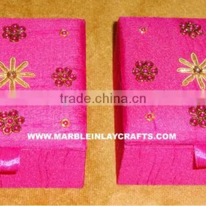 Pink Color Zari Box thumbnail-1