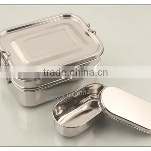 Stainless Steel 3 pc Stuck a Stacker Lunch Box thumbnail-1