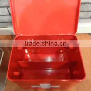 Household Rectangle Red Medicine Box Drugs Cabinet Storage Bin thumbnail-2