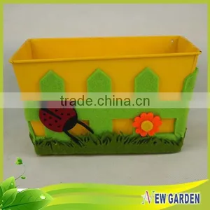 High Appraise Unique Metal Storage Basket,Decorative Metal Flower Pot thumbnail-4