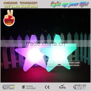 Battery Powered Led Star Light / Colorful Decorative Star Lamp thumbnail-1