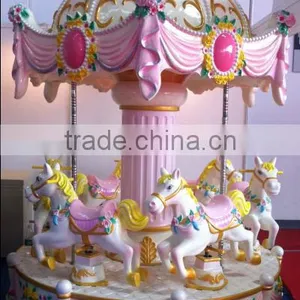 Fiberglass Mini Amusement Park Carousel Horses for Sale thumbnail-1