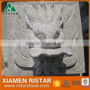 Outdoor Stone Fountain Garden Wall Clading Fountain Dragon Head thumbnail-1