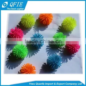 Wholesale Lovely 2 Inches TPR Light up Small Hairy Ball Toy for Children and Capsule thumbnail-5