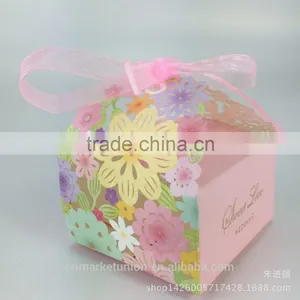 Foldable Sweet Wedding Candy Box Romantic Paper Wedding Box thumbnail-3