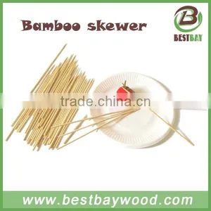 30cm Long Hot Sale Disposable Round Bamboo Skewers For BBQ Or Food thumbnail-6